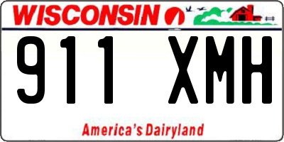 WI license plate 911XMH