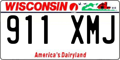 WI license plate 911XMJ