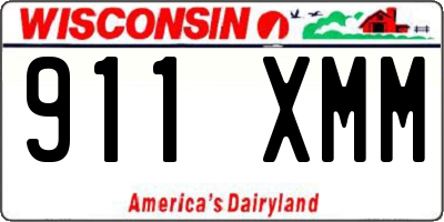 WI license plate 911XMM