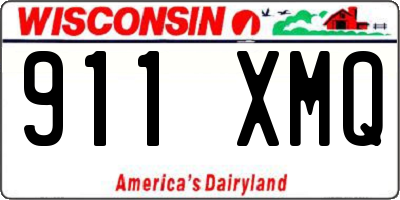 WI license plate 911XMQ
