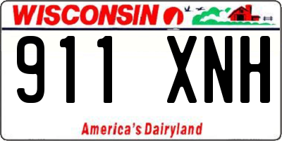WI license plate 911XNH