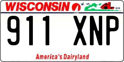 WI license plate 911XNP