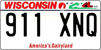 WI license plate 911XNQ