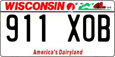WI license plate 911XOB