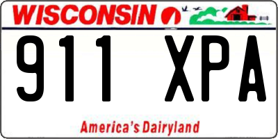 WI license plate 911XPA