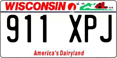 WI license plate 911XPJ