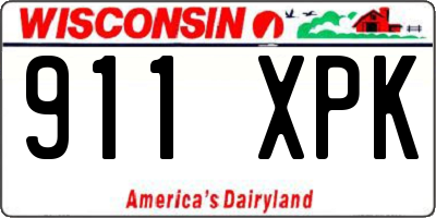 WI license plate 911XPK