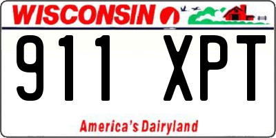 WI license plate 911XPT