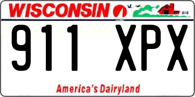 WI license plate 911XPX