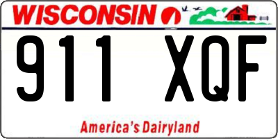 WI license plate 911XQF