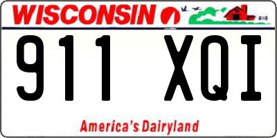 WI license plate 911XQI