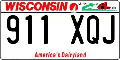WI license plate 911XQJ