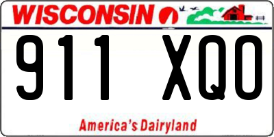 WI license plate 911XQO