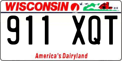 WI license plate 911XQT