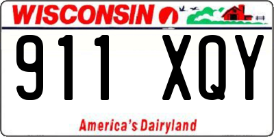 WI license plate 911XQY