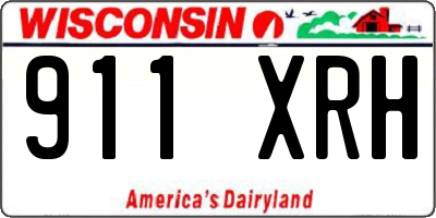 WI license plate 911XRH