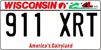 WI license plate 911XRT