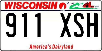 WI license plate 911XSH