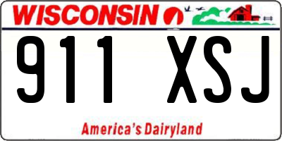 WI license plate 911XSJ