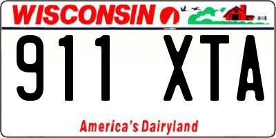 WI license plate 911XTA