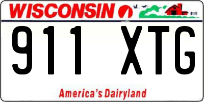 WI license plate 911XTG