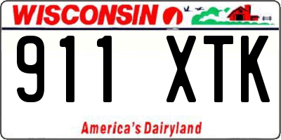 WI license plate 911XTK