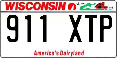 WI license plate 911XTP