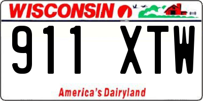 WI license plate 911XTW