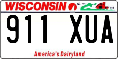 WI license plate 911XUA