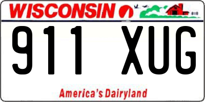 WI license plate 911XUG