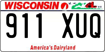 WI license plate 911XUQ
