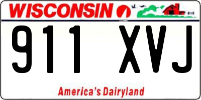 WI license plate 911XVJ