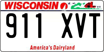 WI license plate 911XVT