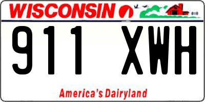 WI license plate 911XWH