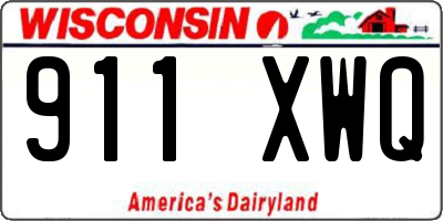 WI license plate 911XWQ