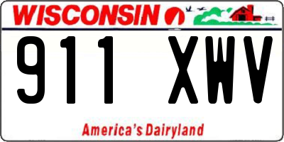 WI license plate 911XWV