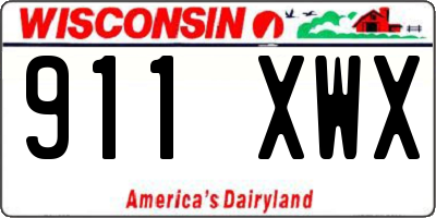 WI license plate 911XWX