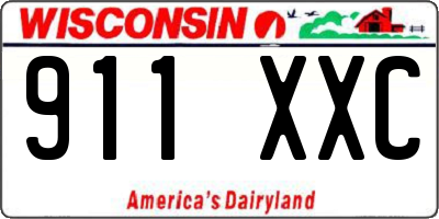 WI license plate 911XXC
