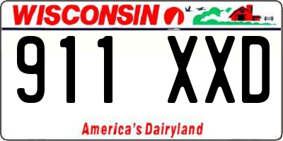WI license plate 911XXD