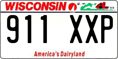 WI license plate 911XXP