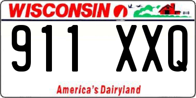 WI license plate 911XXQ