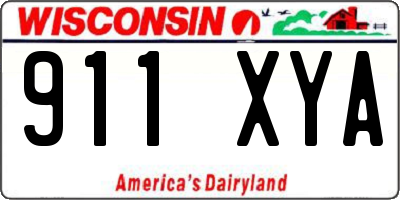 WI license plate 911XYA