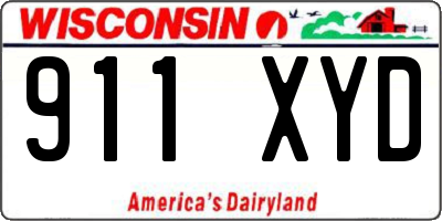 WI license plate 911XYD