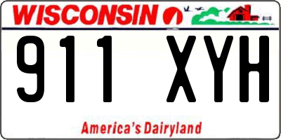 WI license plate 911XYH