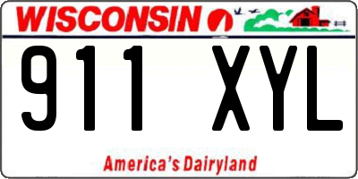 WI license plate 911XYL