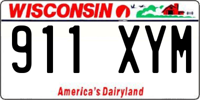 WI license plate 911XYM