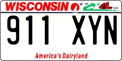 WI license plate 911XYN