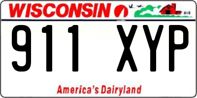 WI license plate 911XYP
