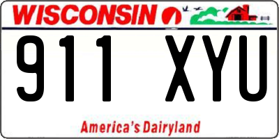 WI license plate 911XYU