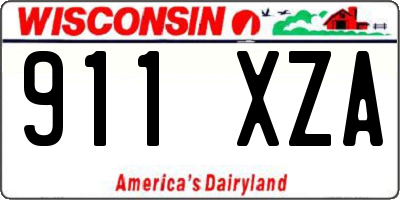 WI license plate 911XZA